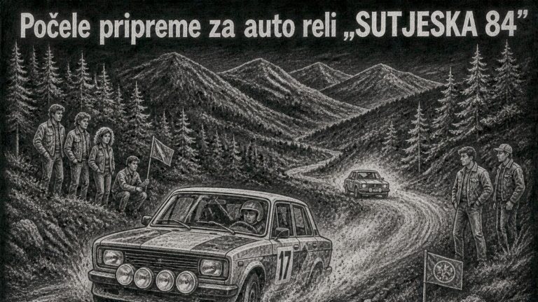 detal sa auto relija na sutjesci