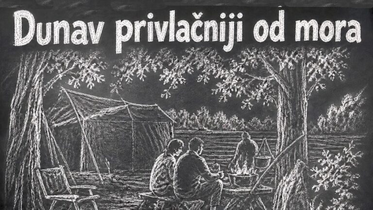kamp u prirodi na reci Dunav