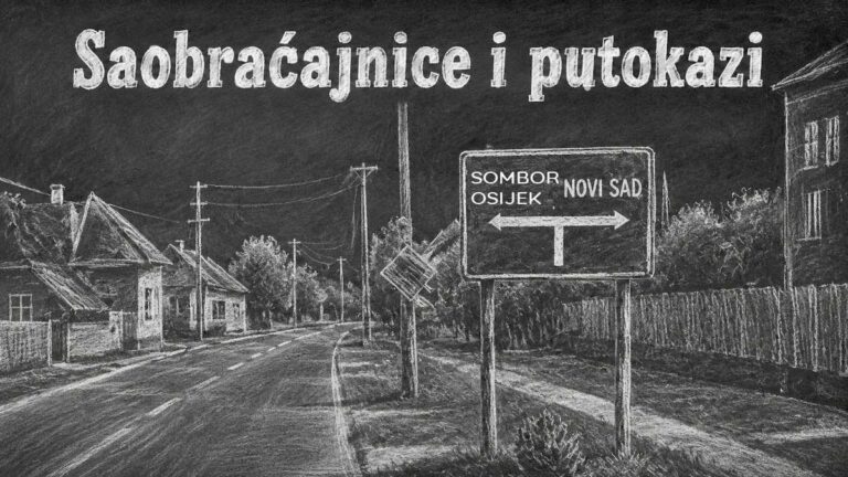 neažuriran putokaz pored puta